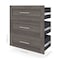 Bestar Bestar Pur 3 Drawer Set for Pur 36W Closet, Organizer in bark grey 26161-000047 - alternate 2